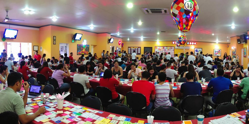 Isang masiglang bingo hall sa Subic.