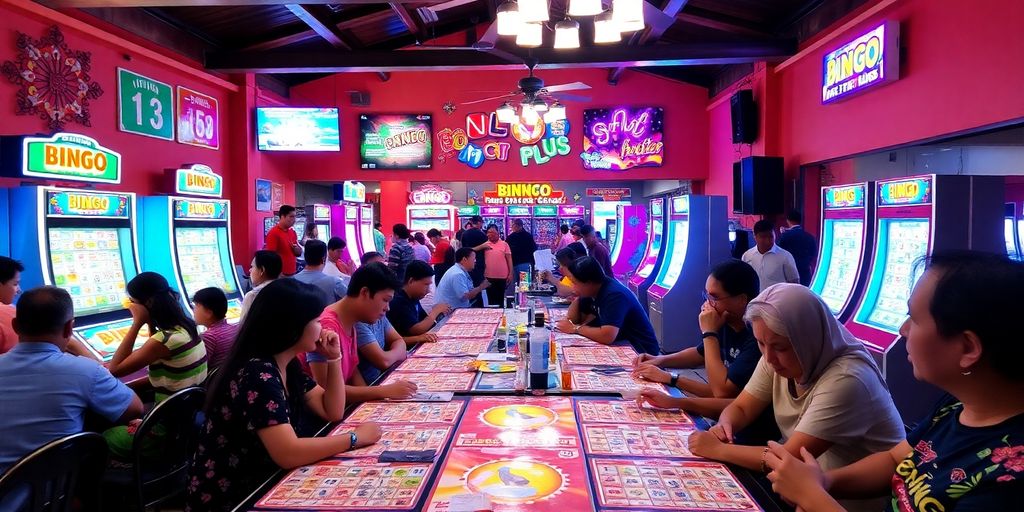 Larawan ng mga tao na naglalaro ng Bingo Plus.
