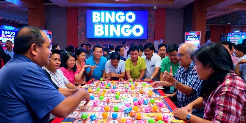 Masayang mga tao na naglalaro ng Bingo Plus.