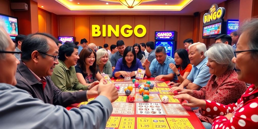 Litrato ng masayang laro ng Bingo Plus sa Tayasan.