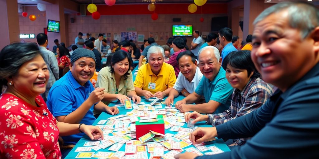Masayang mga tao na naglalaro ng Bingo Plus