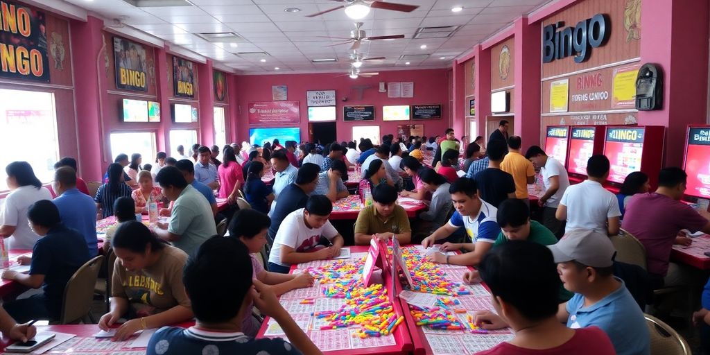 Masiglang bingo hall sa Zamboanga.